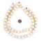 The Bead Chest Natural 16mm Wooden Beads in Cream for Jewelry Making – Round Loose Wood Spacer Beads I Approximately 25 Beads